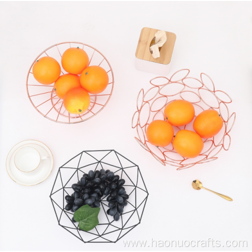 Flower fruit iron net basket